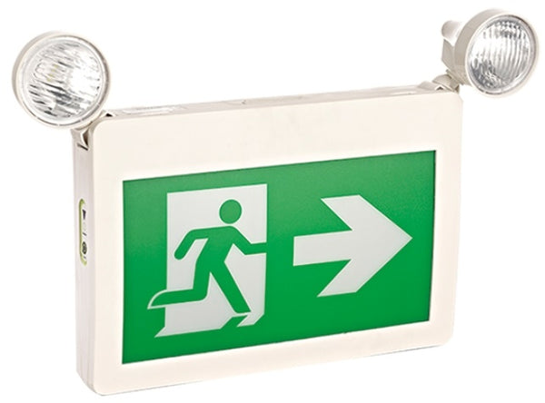 LED Emergency Light-Runningman Exit Sign With Twin Heads