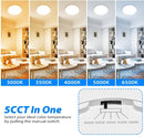 12'' Flush Mount Ceiling light - 5CCT