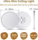 12'' Flush Mount Ceiling light - 3CCT