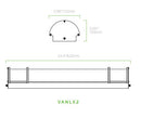 24" LED Vanity Light - 3CCT- 28W- Nickel
