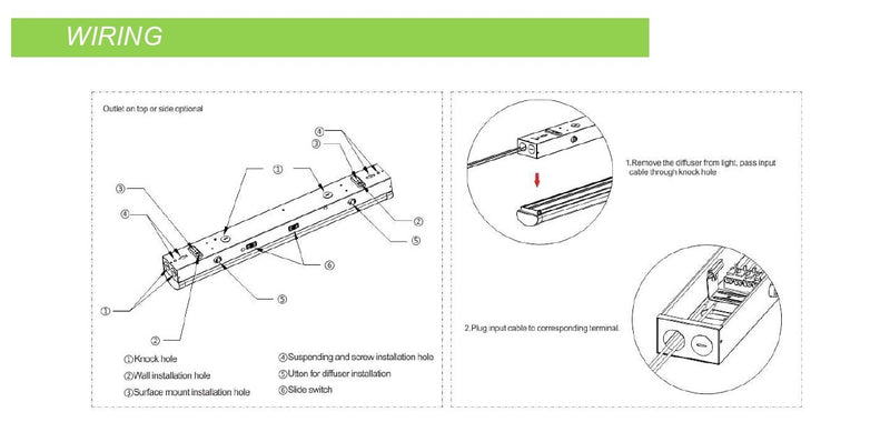 4' LED Linear Strip Light