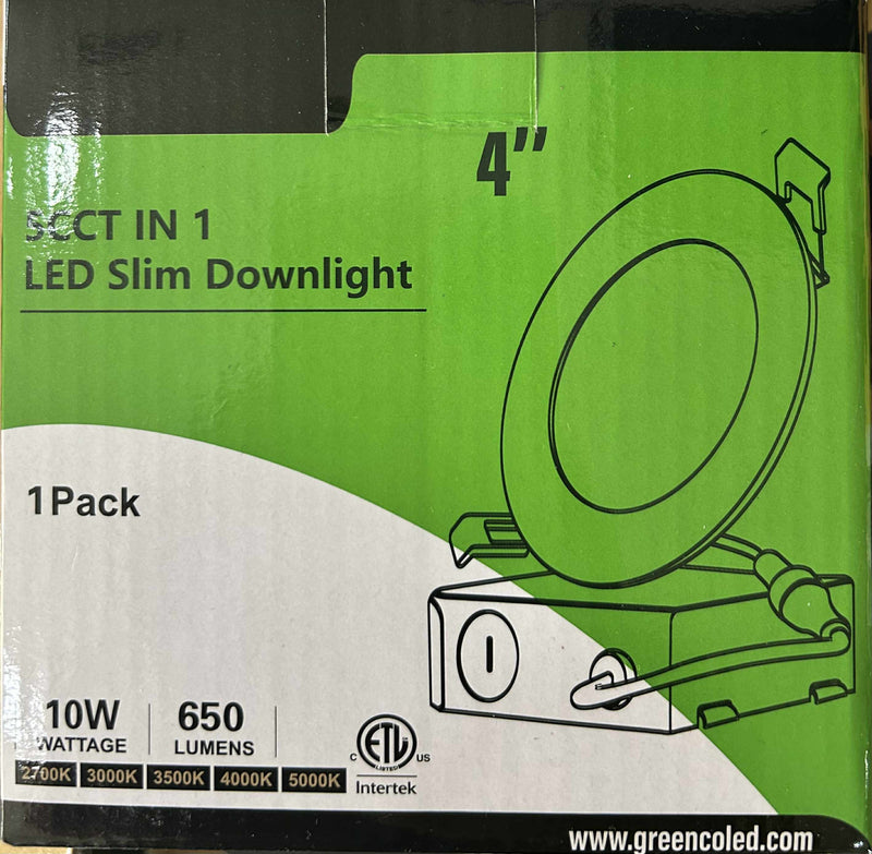 4'' LED CCT Switchable Pot Light