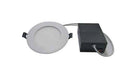 4'' LED 6CCT Pot Light- V ( White trim/ Black trim)