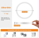 6.5'' Flush Mount Ceiling light - 3/4/6000K-3CCT