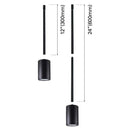 Naturaled LED-FX4PCL18-33-930-BK 18W Black LED Rod Pendant